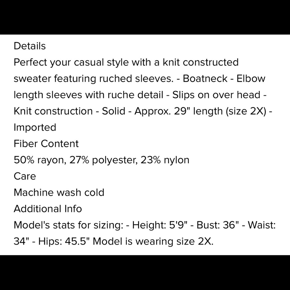 Max Studio~ Ruche Knit Top - Picture 3 of 5